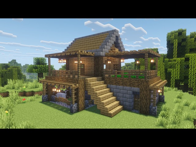 Easy Starter House in Minecraft Tutorial