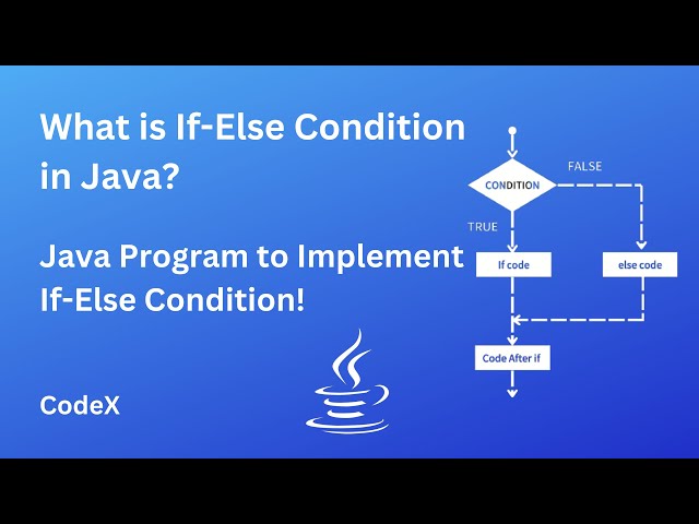 What is If-Else Condition in Java ? l Java Program for If-Else Condition ! I CodeX