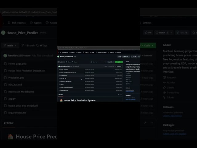Machine Learning  Project | House Price Prediction System 