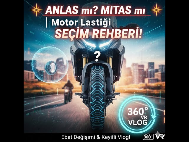🚨 360° VR MOTORCYCLE VLOG! Mitas or Anlas? Tire Selection & Size Change (This Is a First!)
