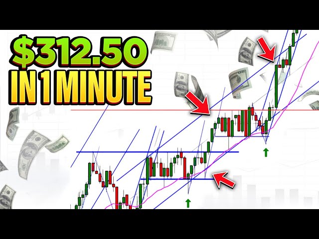 LIVE TRADE - Over $300 in 1 Minute, The Power Of Second Entries