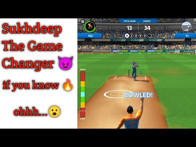 This is how you do it: Sukhdeep bowling trick 😈 Cricket League gameplay 🔥