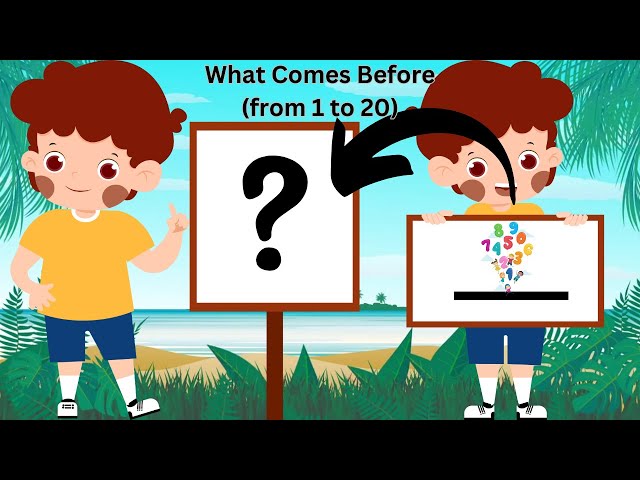 What Comes Before from 1 to 20 | Before and After Numbers