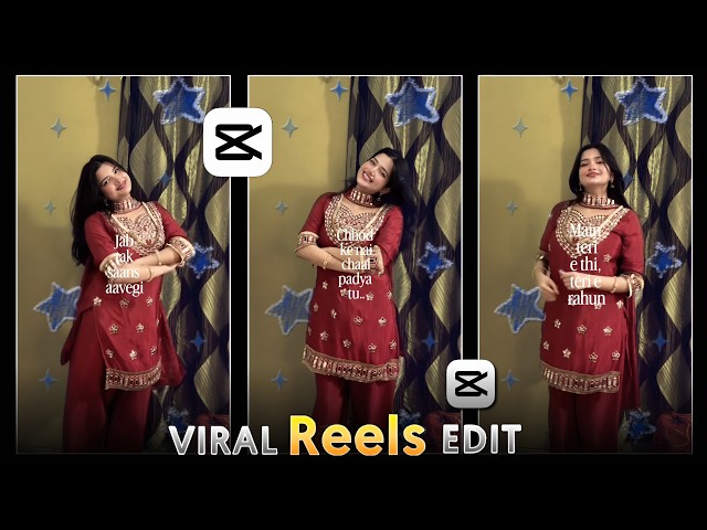 Instagram Viral Blue Stars Background Editing Template | Trending Lyrics Reels Video Editing Capcut