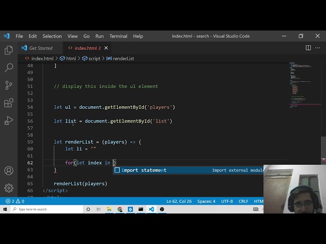 Build a HTML5 Filterable Search List Using filter() & indexOf() Methods in Javascript