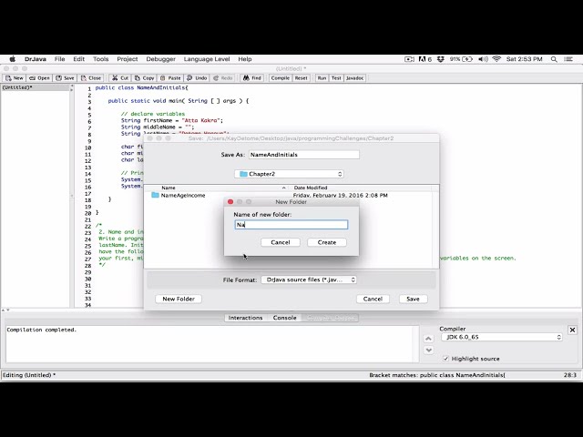 2.2. Name and Initials - Java - ❤️ SOLUTIONS MOVED TO DISCORD ❤️