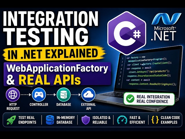 Integration Testing in .NET Explained | WebApplicationFactory & Real APIs