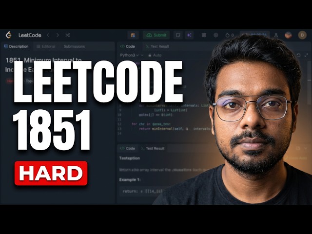 Solving Leetcode Problem 1851 Minimum Interval for Queries | Divyojyoti Ghosh