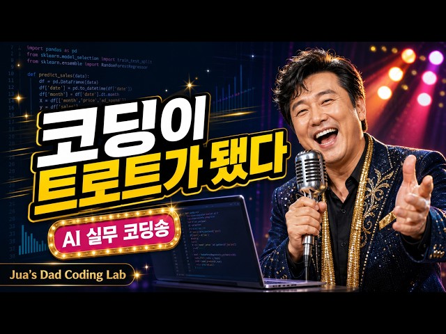 이런 코딩 강의는 처음이지?🤣 AI 실무 코딩 B급 트로트｜웃다가 배우잖아