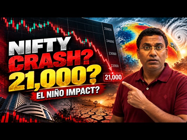 Nifty Crash: 21,000 Next? El Niño Impact Explained || 450,000 Heat Death Warning || @KETANMALI_IIM