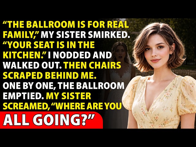 At My Sister’s Wedding, She Seated Me in the Kitchen — So I Walked Out and Took All Guests With Me