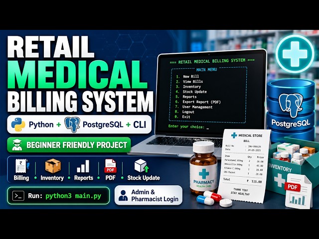 Retail Medical Billing App  CLI
