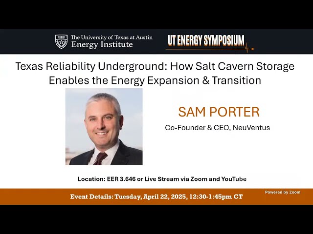 Texas Reliability Underground: How Salt Cavern Storage Enables the Energy Expansion & Transition