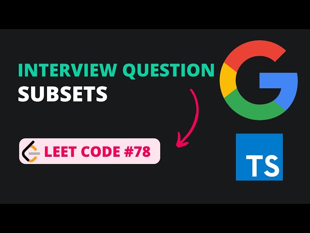 Subsets - Leet Code 78 - TypeScript