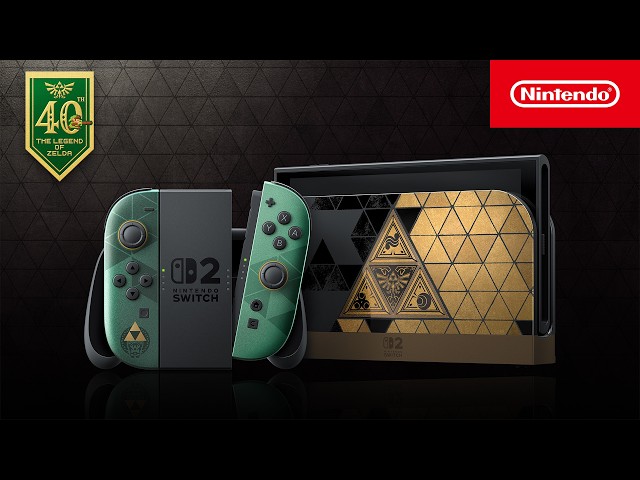 Nintendo Switch 2 (edición 40.º aniversario de The Legend of Zelda) – Disponible el 29 de octubre