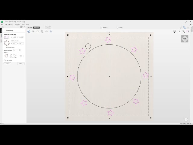 How to create a circular array in Vectric software | Offset and Layout Tools | V12 Tutorials