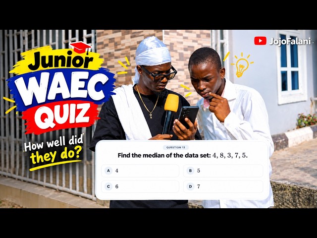Preparamos preguntas de cuestionario de Junior WAEC para estudiantes de secundaria. Así es como l...