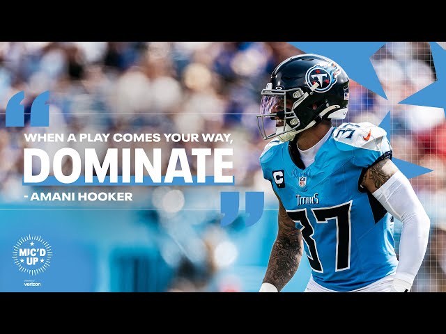 Amani Hooker Week 2 vs Rams | Mic'd Up