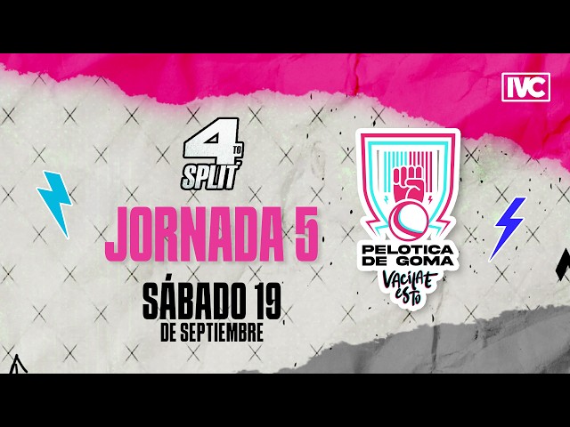 EN VIVO: PELOTICA DE GOMA | Jornada 5 - Sábado 19 de septiembre | 4to split 📌