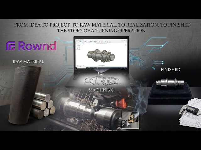 From Idea to Finished Product: The Story of a CNC Turning Operation Rownd Desktop CNC Lathe