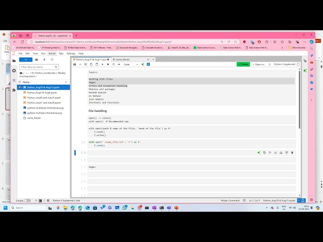 19.1 Python File handling