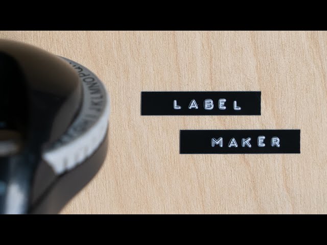 Organize in Style with this Embossing Label Maker