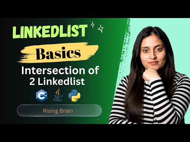 Intersection of Two Linked Lists | Length Difference & Two Pointer Approach | Python Java C++