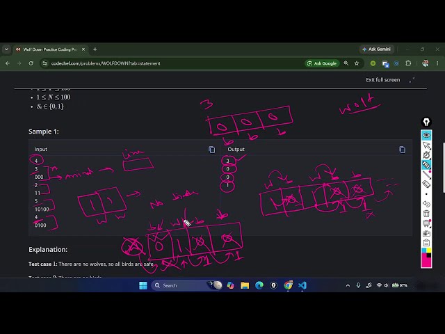 Wolf Down | CodeChef Solution in C++ | Easy Greedy Explanation | Competitive Programming