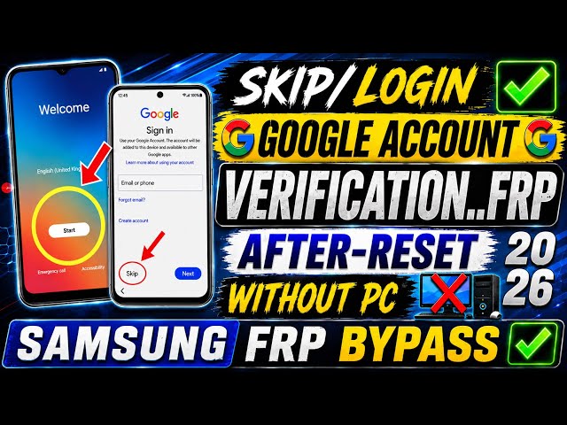 Samsung FRP Bypass 2026 🔥 Latest Method | Android 15/16 FRP Lock Removal