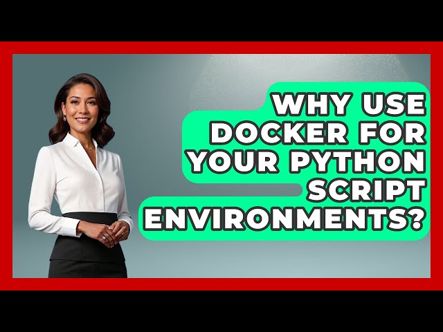 Why Use Docker For Your Python Script Environments? | Python Code School News