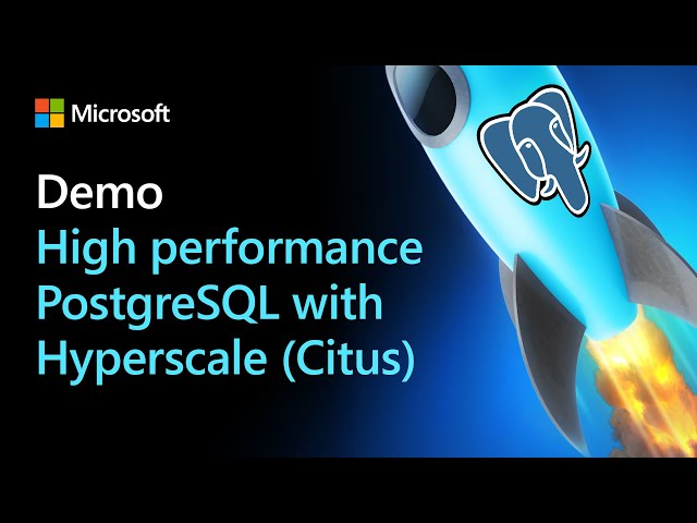 DEMO - High performance HTAP with Postgres & Hyperscale (Citus)