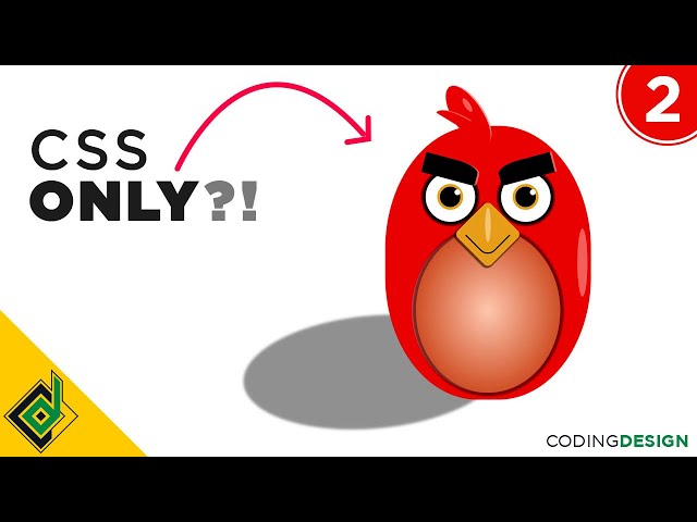 Drawing Angry Bird | CSS Speed Art Animation | EP 02