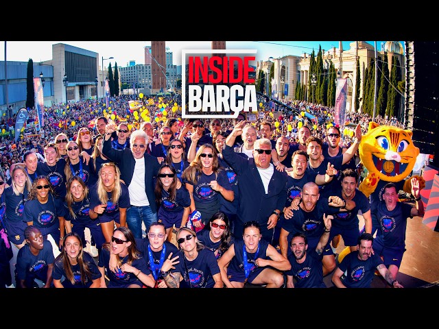INSIDE VIEW | THE CHAMPIONS LEAGUE CELEBRATION IN BARCELONA 🏆 | FC Barcelona 🔵🔴