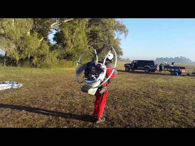 paramotor Despegue sin viento tecnica ok