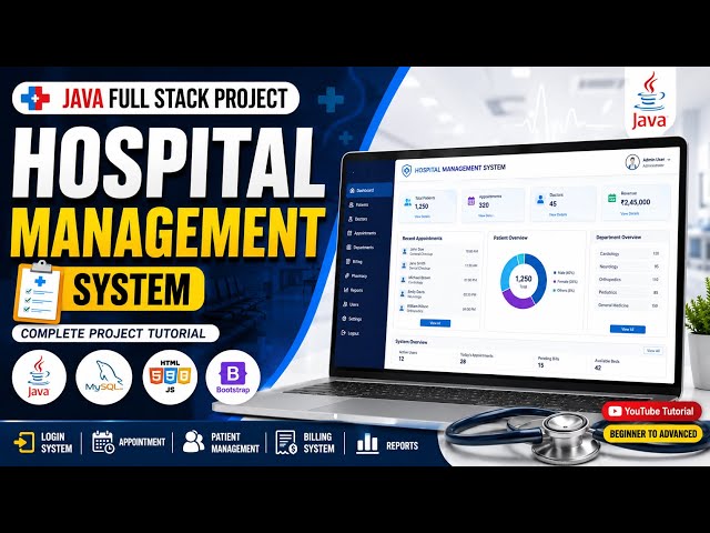 Hospital Management System In Java FullStack Development | Java Project Form Create #java #project