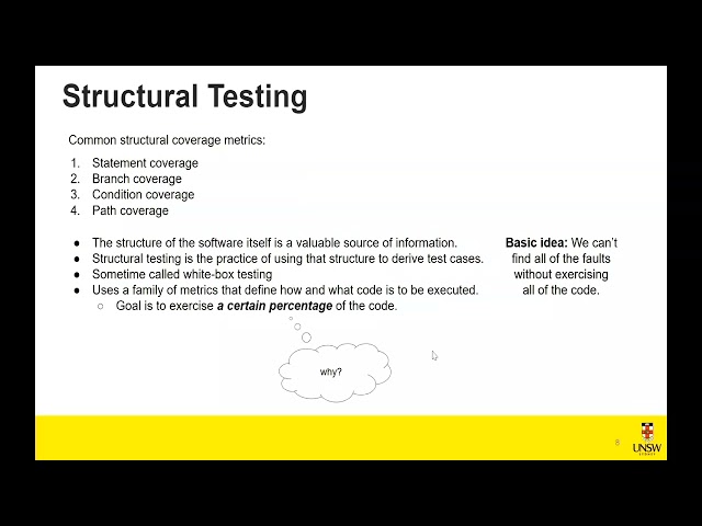 COMP3142 24T3 Week 3 Lecture 1 (Structural Testing 1)