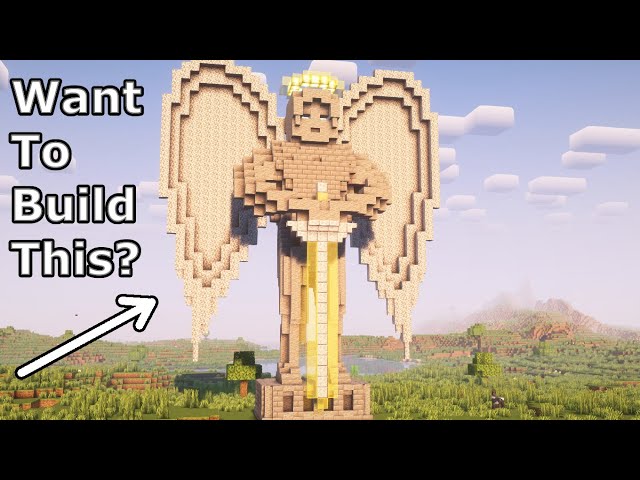 Minecraft: How To Build A Warrior Angel Statue Tutorial