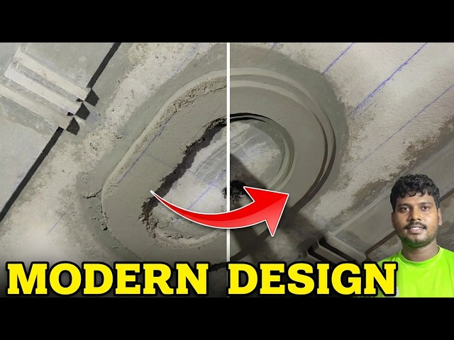 Amazing Cement Plaster Ceiling Design Idea | Simple & Modern Art