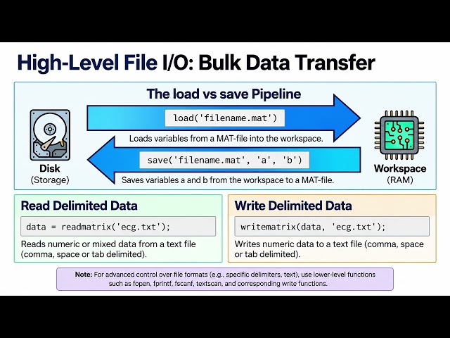 Lecture 4- I/O Operations, Plotting, Conditional Statements, Loops and Iterations in MATLAB (Part 1)