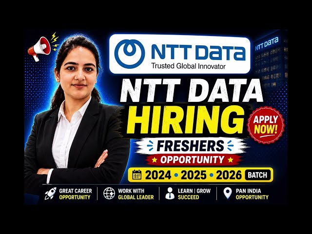 NTT DATA Hiring 2026 | Off-Campus | Java Developer Fresher | Bangalore | Freshers Apply Now