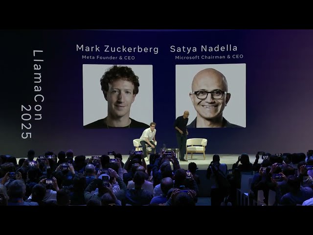 Llamacon 2025 - Conversation with Mark Zuckerberg and Satya Nadella