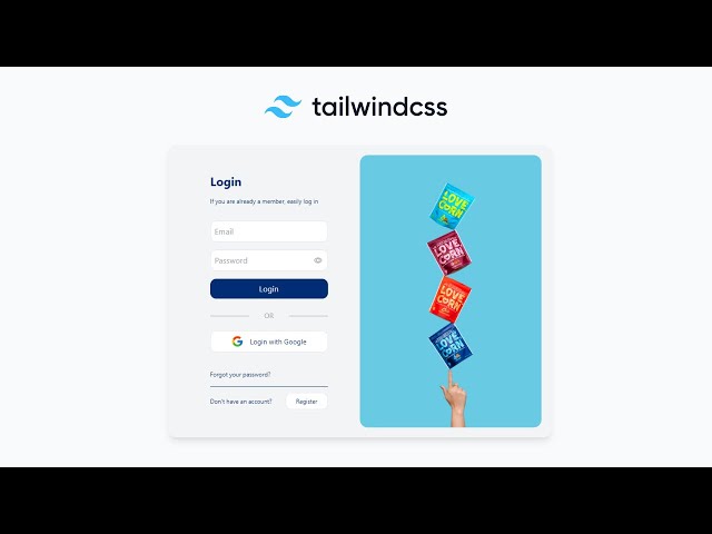 Responsive Login Page - Tailwind CSS