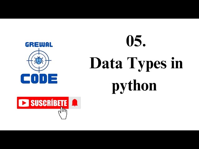 05 data types in python overview | python for cyber security