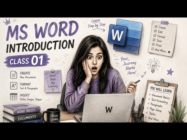 MS Word Full Course Class 1 | Introduction to Microsoft Word 2026 | Beginners Guide