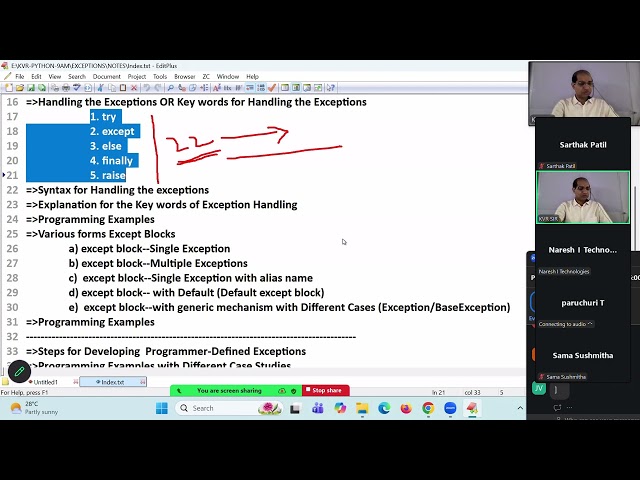 Exception handling 1