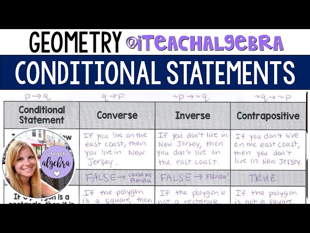 Geometry - Conditional Statements