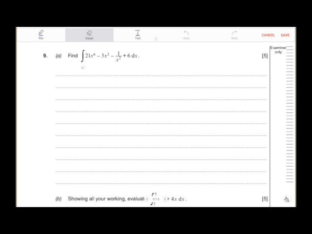 Basic integration - Additional Maths WJEC