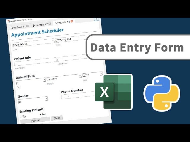 Create A Custom Data Entry GUI App With Python | Python Tutorial For Beginners