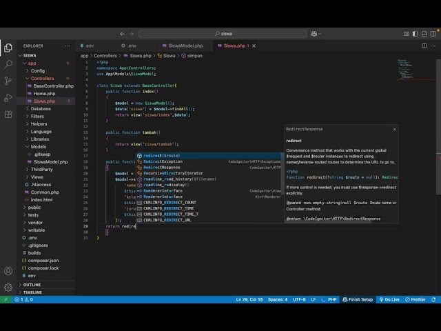 Membuat Program CRUD Data Siswa Menggunakan CodeIgniter 4 (CI4) dengan Fokus Create dan Read