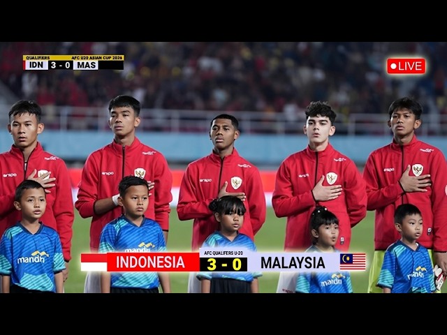 🔴 LIVE ▪ INDONESIA NATIONAL TEAM VS MALAYSIA ▪ 2026 AFC U-20 ASIAN CUP QUALIFIER ▪ Video Illustra...